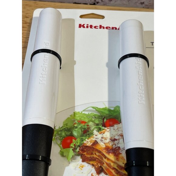 KITCHENAID White 2Pc. Turner & Basting Spoon Tool SET NEW WITH TAGS! - Picture 3 of 4